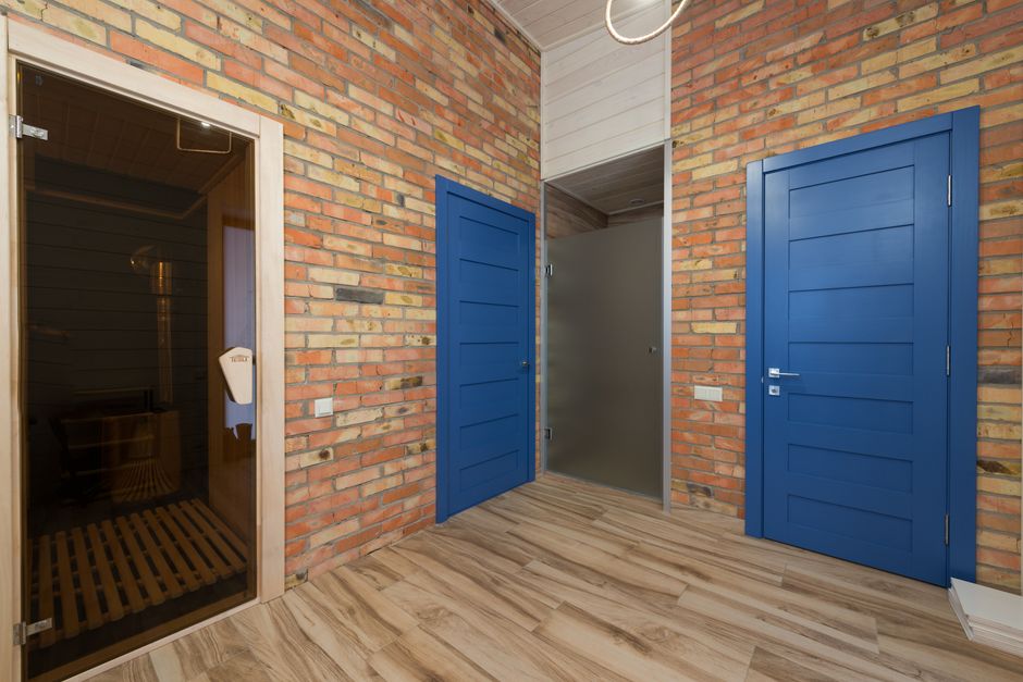 Modern interior door installed perfectly in a home